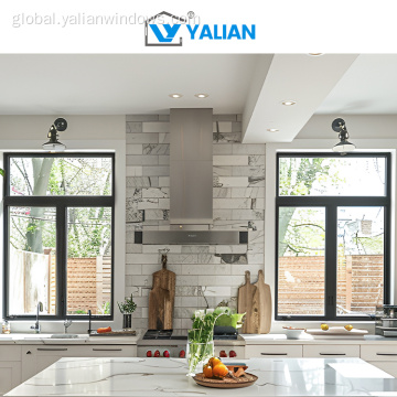 Flush Casement Windows  Modern French Design Aluminum Alloy Casement Windows Factory